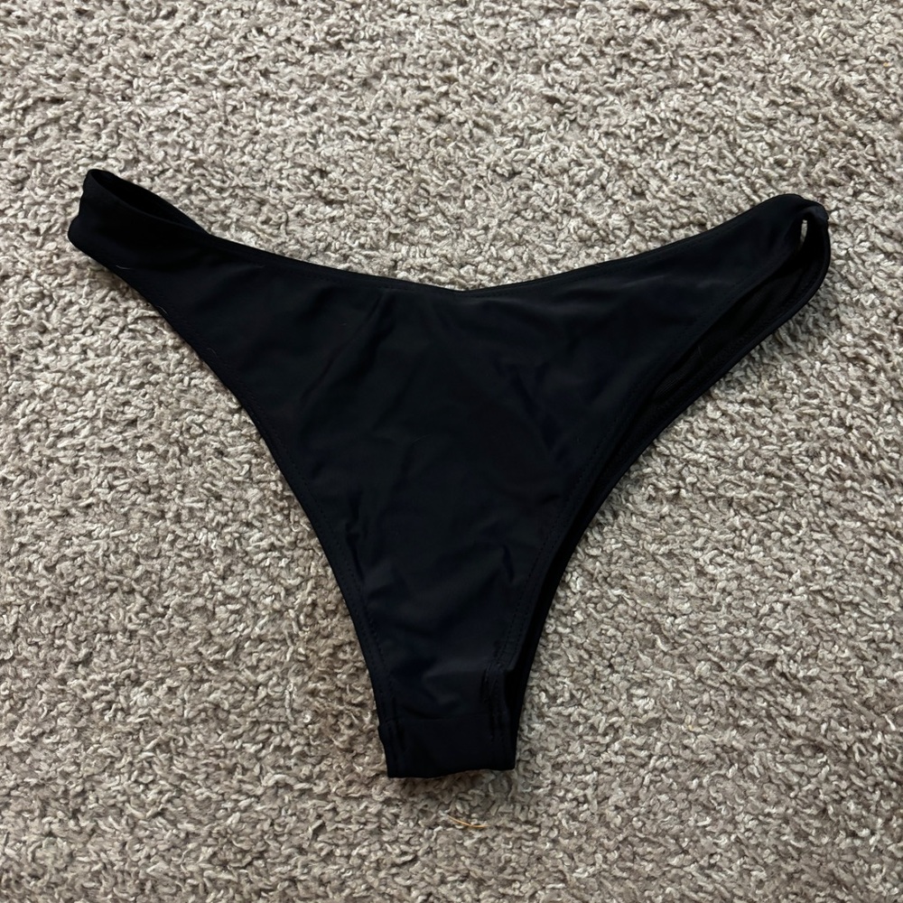 Black Cheeky Bikini Bottom - Picture 2 of 2
